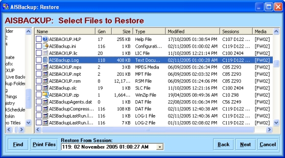 Restore Session 125